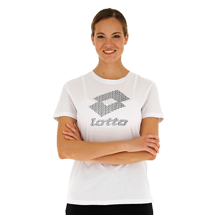 Lotto Women's Smart Prt1 Js T-Shirts White Canada ( BOYF-07143 )